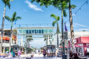Bayside market place entrance sign in miami
